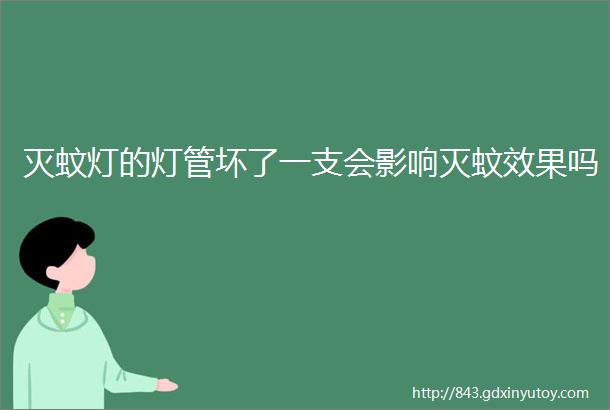 灭蚊灯的灯管坏了一支会影响灭蚊效果吗