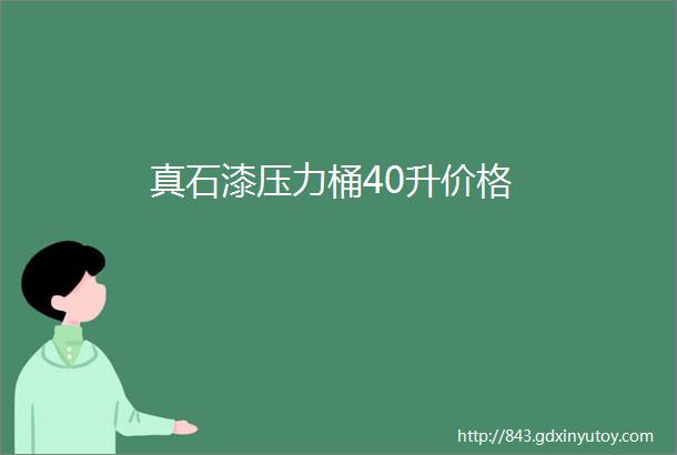 真石漆压力桶40升价格