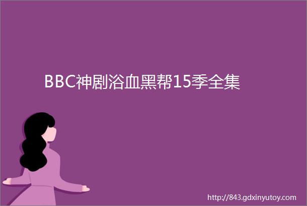 BBC神剧浴血黑帮15季全集