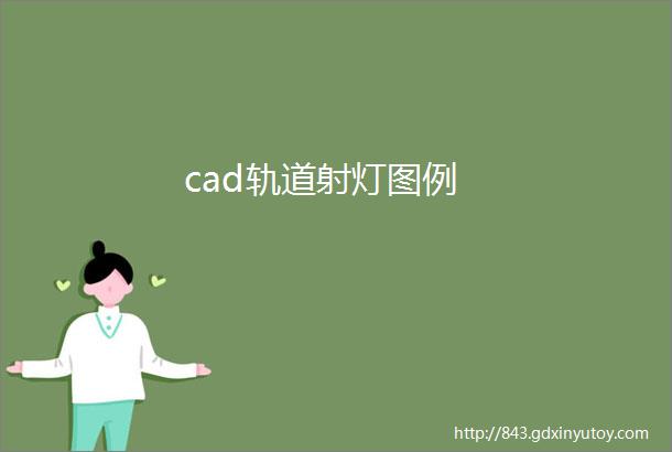 cad轨道射灯图例