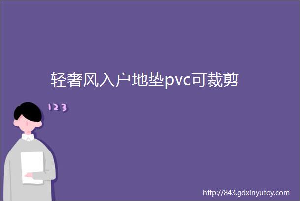 轻奢风入户地垫pvc可裁剪