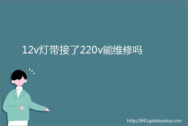 12v灯带接了220v能维修吗